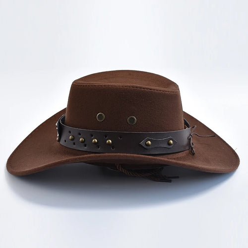 Chapeau western porté de profil