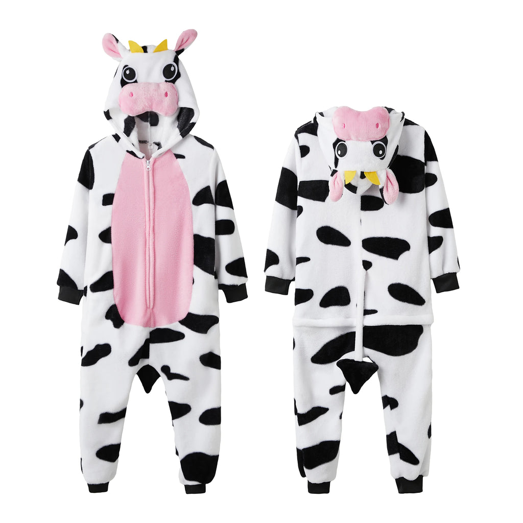 Combinaison vache rose vue de dos