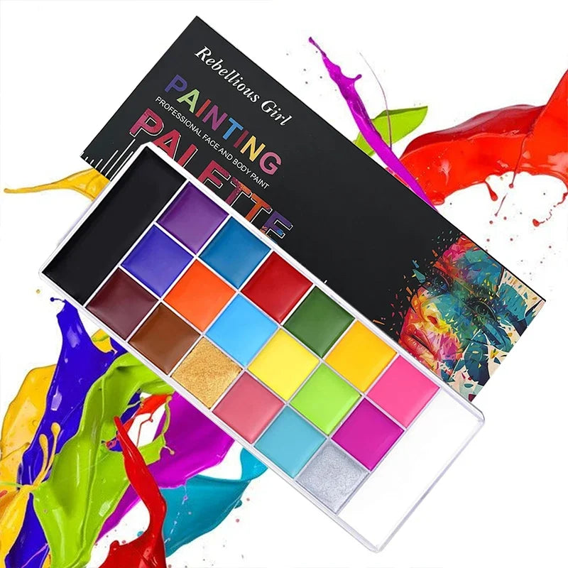 Exemples de maquillages Halloween réalisés avec la palette