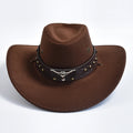 Chapeau western en suédine grand bord