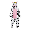 Combinaison vache rose adulte à capuche