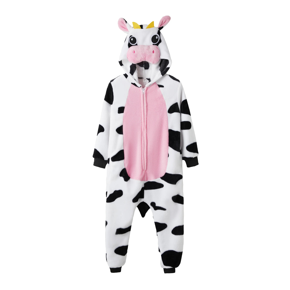Combinaison vache rose adulte à capuche