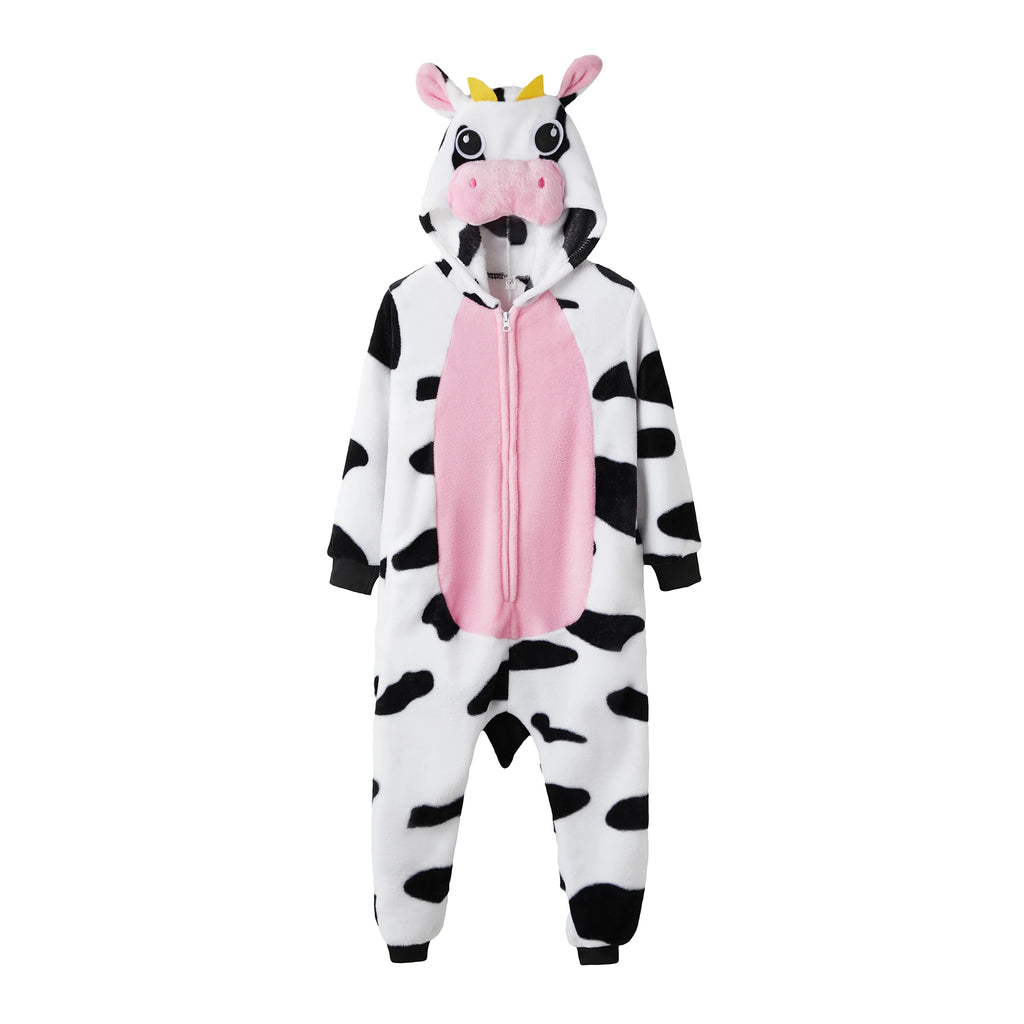 Duo de combinaisons vache rose adulte